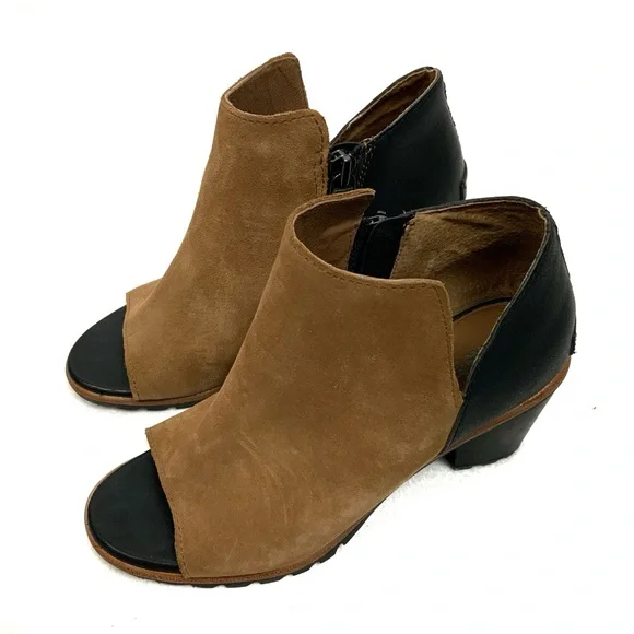 NWOB Sorel Nadia Heeled Peep Toe Bootie - Picture 6 of 14